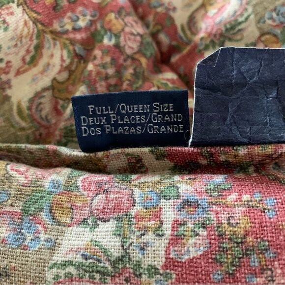 Ralph Lauren Hearthside Floral Full/Queen Comforter w/ Euro Sham - Picture 9 of 9